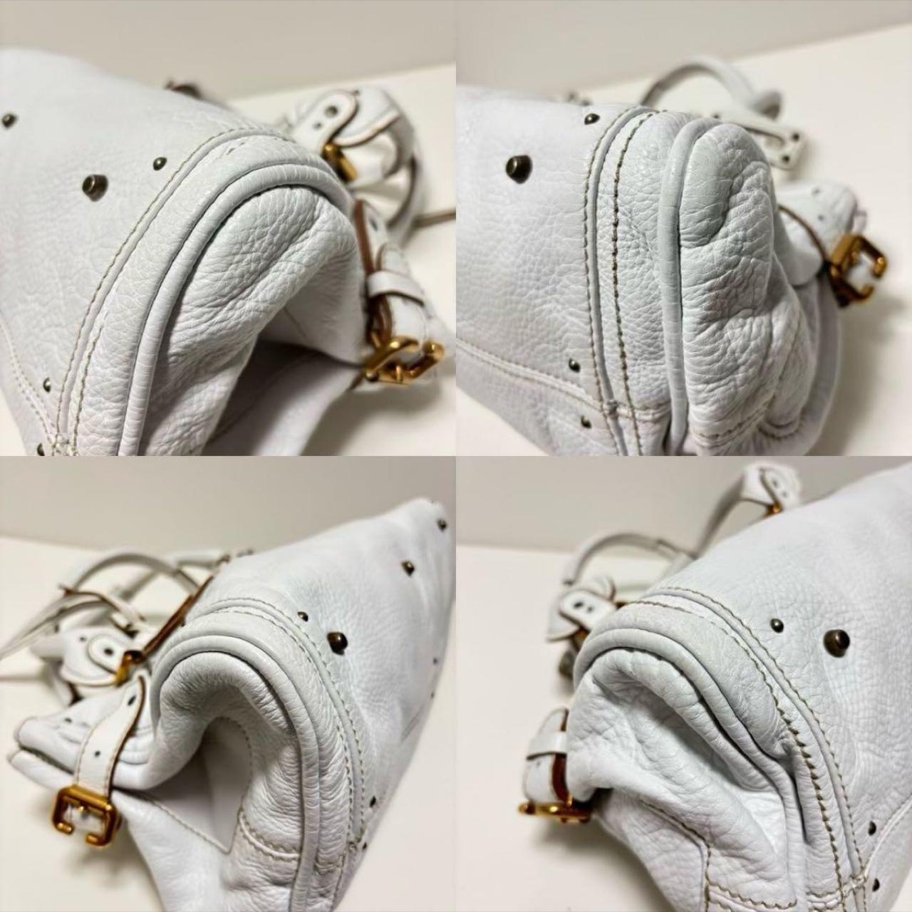Vintage Authentic White Chloé Paddington Bag