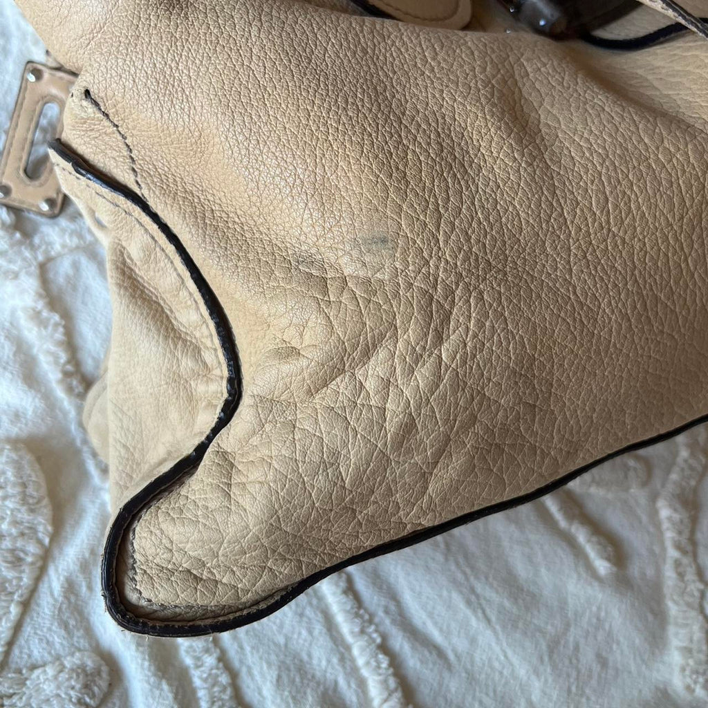 Authentic Tan Chloé Paddington Tote Bag – Silver Hardware