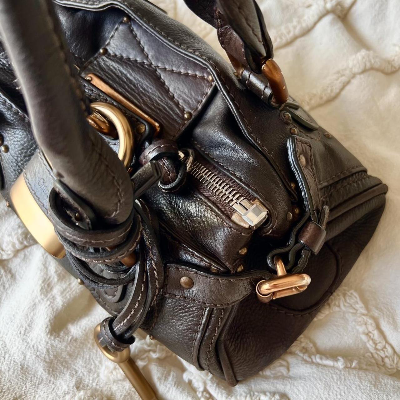 Authentic Mini Chloé Paddington Bag – Dark Brown with Gold/Bronze Hardware