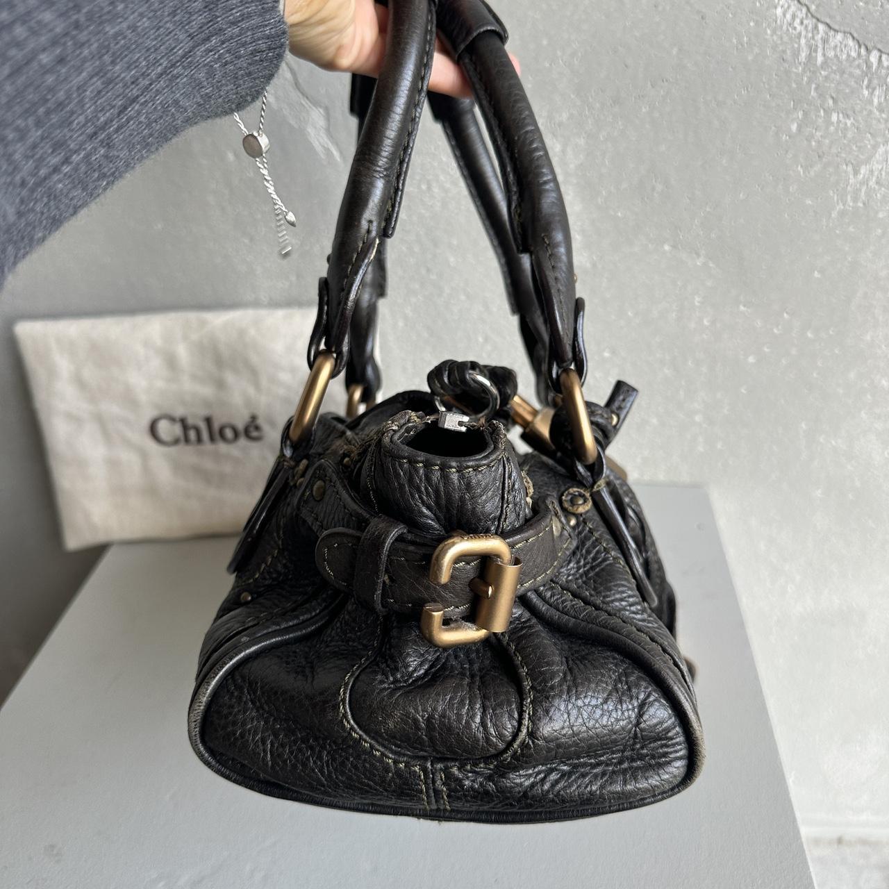 PreOwned Iconic Chloé Paddington Bag khaki / Black leather