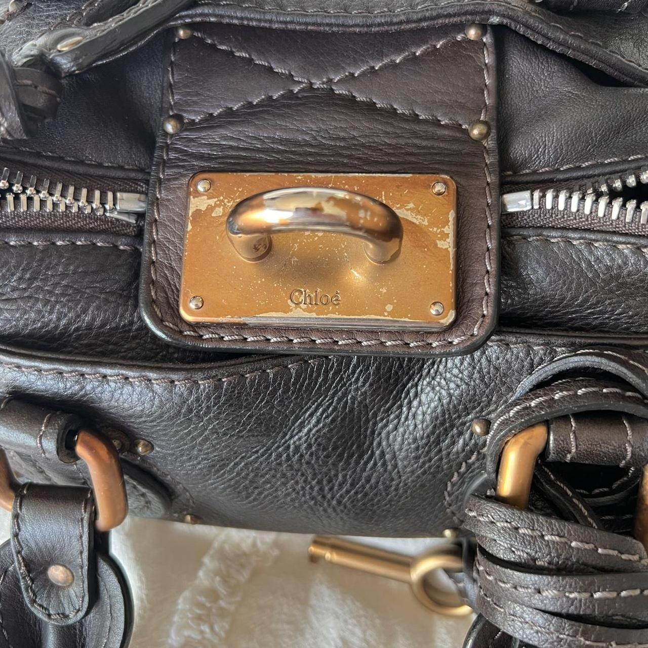 Authentic Mini Chloé Paddington Bag – Dark Brown with Gold/Bronze Hardware