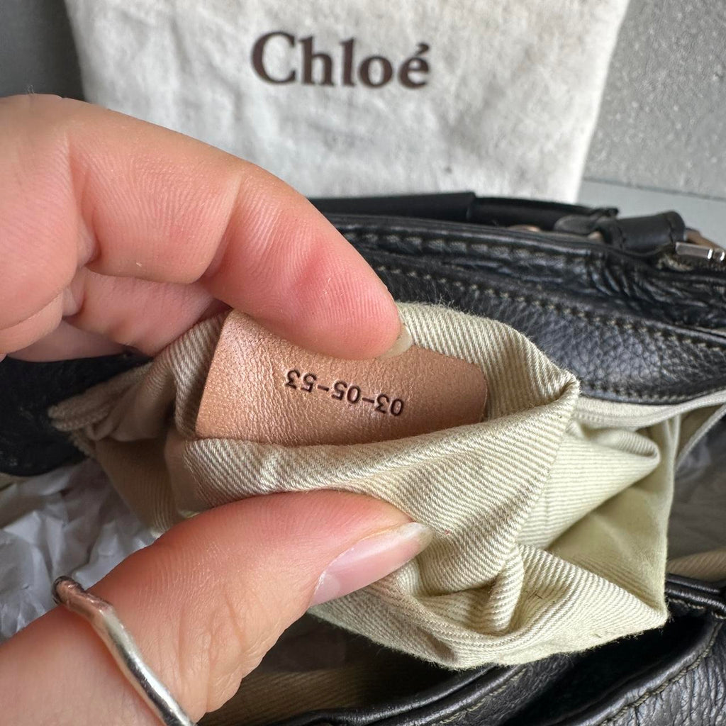 PreOwned Iconic Chloé Paddington Bag khaki / Black leather