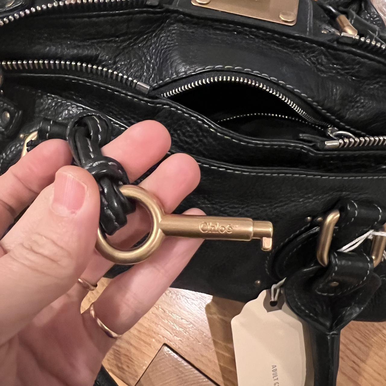 Authentic Vintage 90s Chloé Paddington Bag – Black Leather