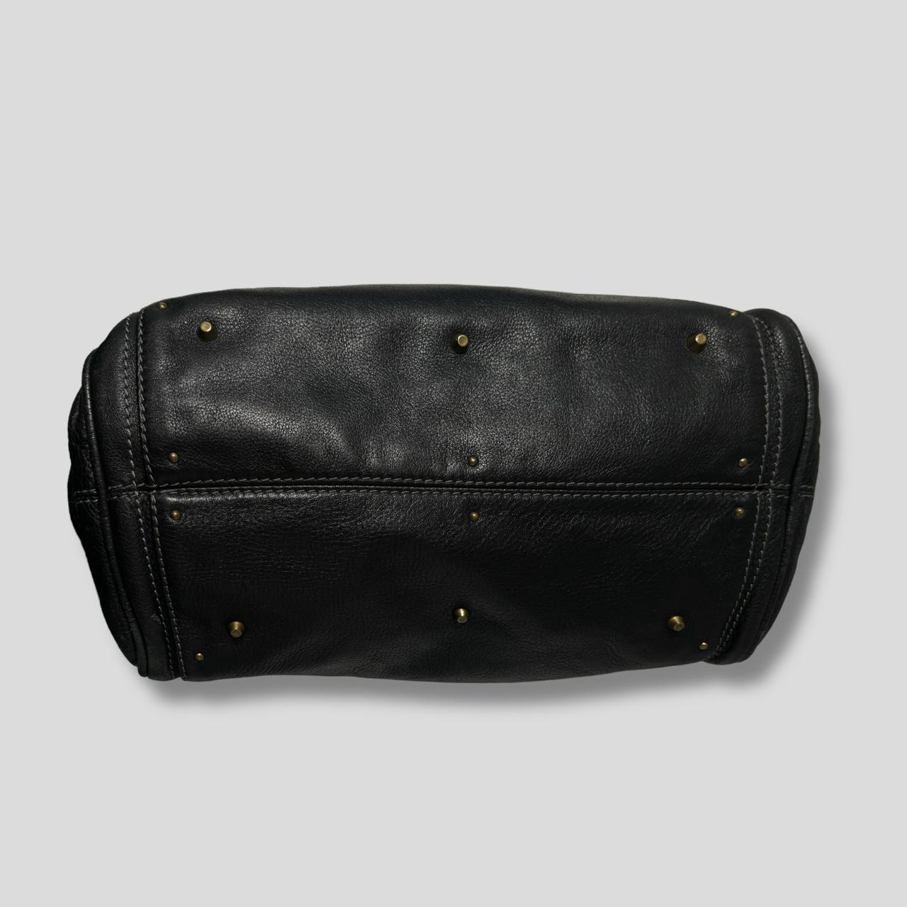 PreOwned CHLOÉ Paddington Bag  Black Leather With Gold Lock Hardware