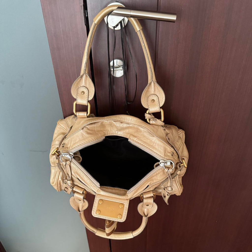 Authentic Chloé Paddington Classic Purse – Light Metallic Gold