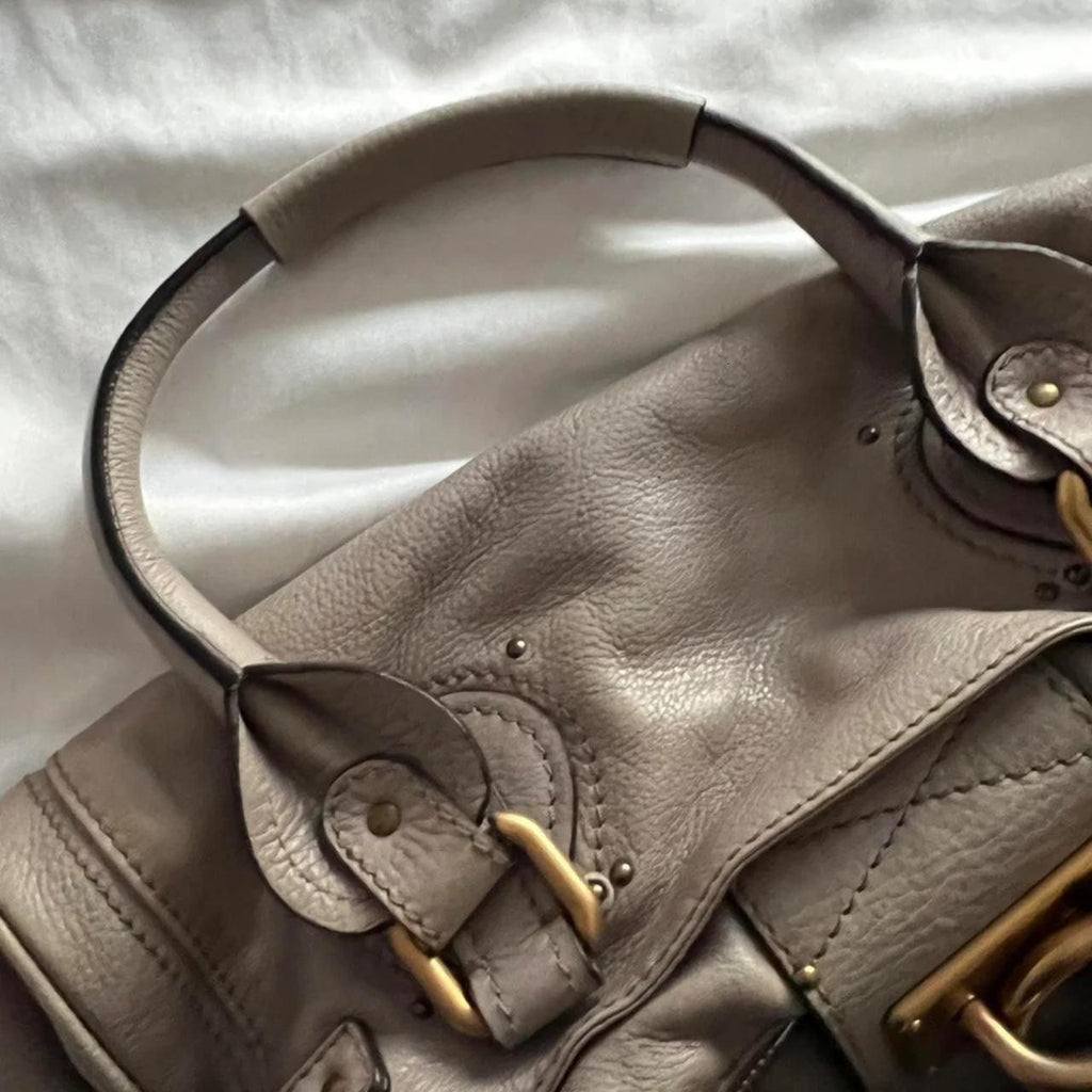 Gorgeous Authentic Grey Chloé Paddington Bag