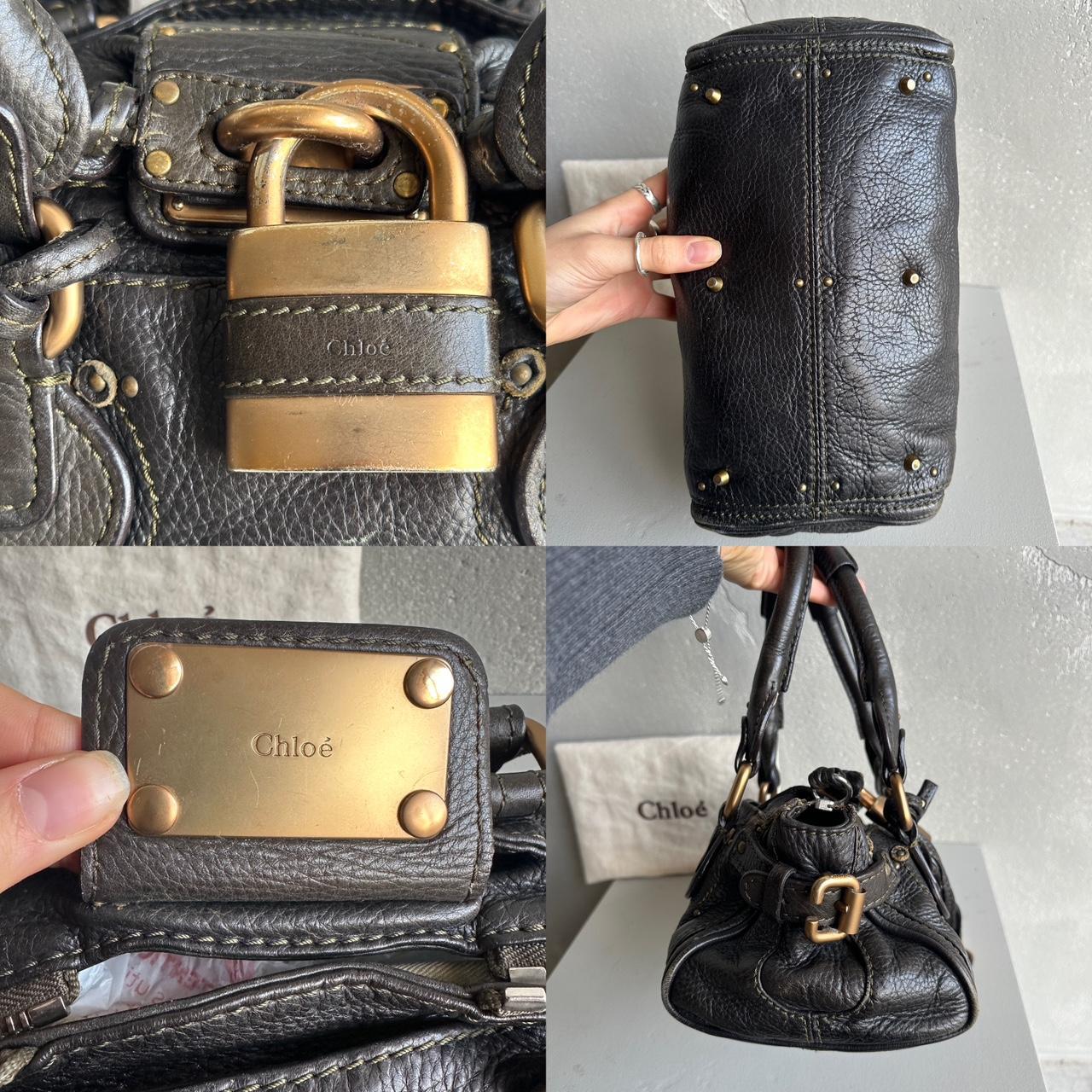 PreOwned Iconic Chloé Paddington Bag khaki / Black leather