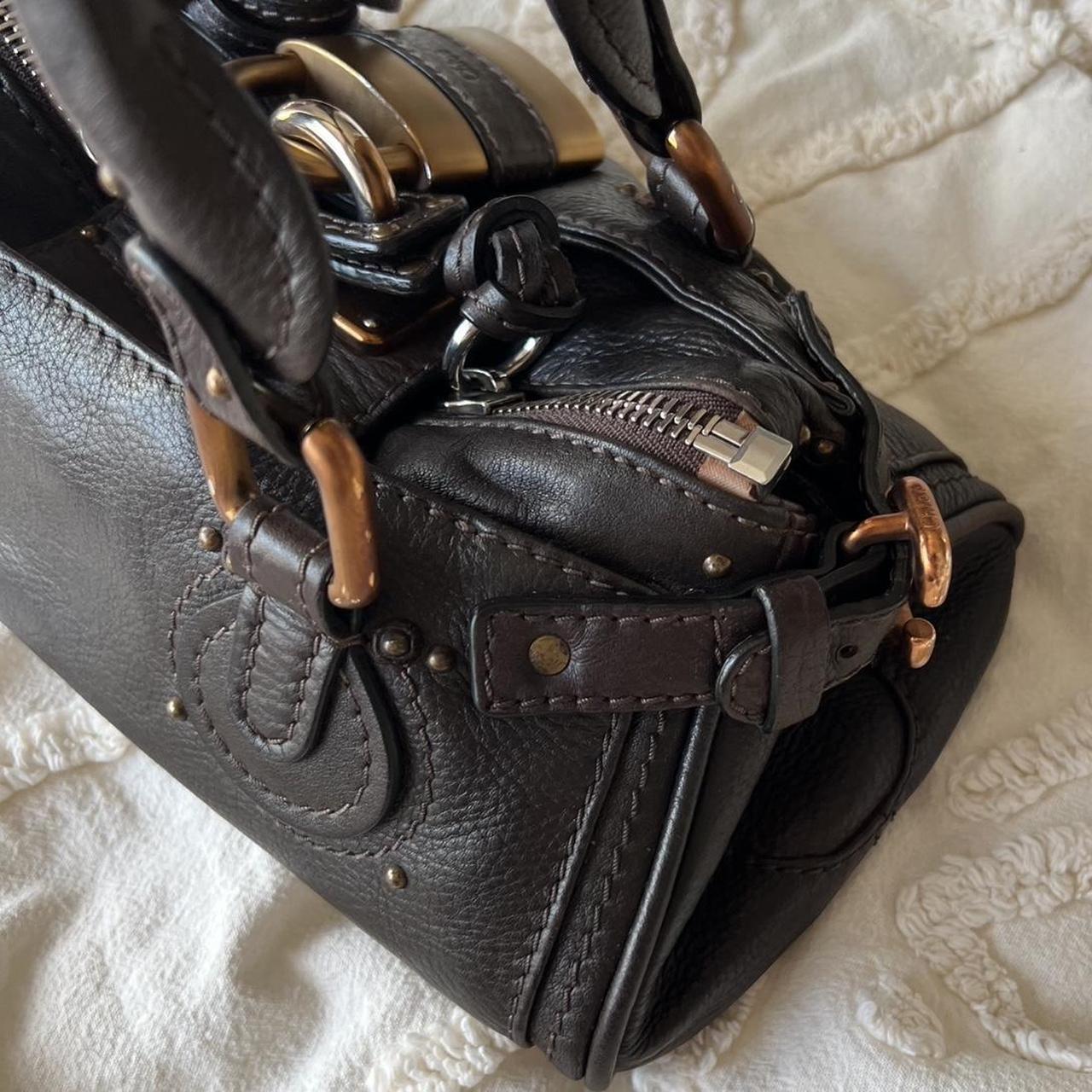 Authentic Mini Chloé Paddington Bag – Dark Brown with Gold/Bronze Hardware