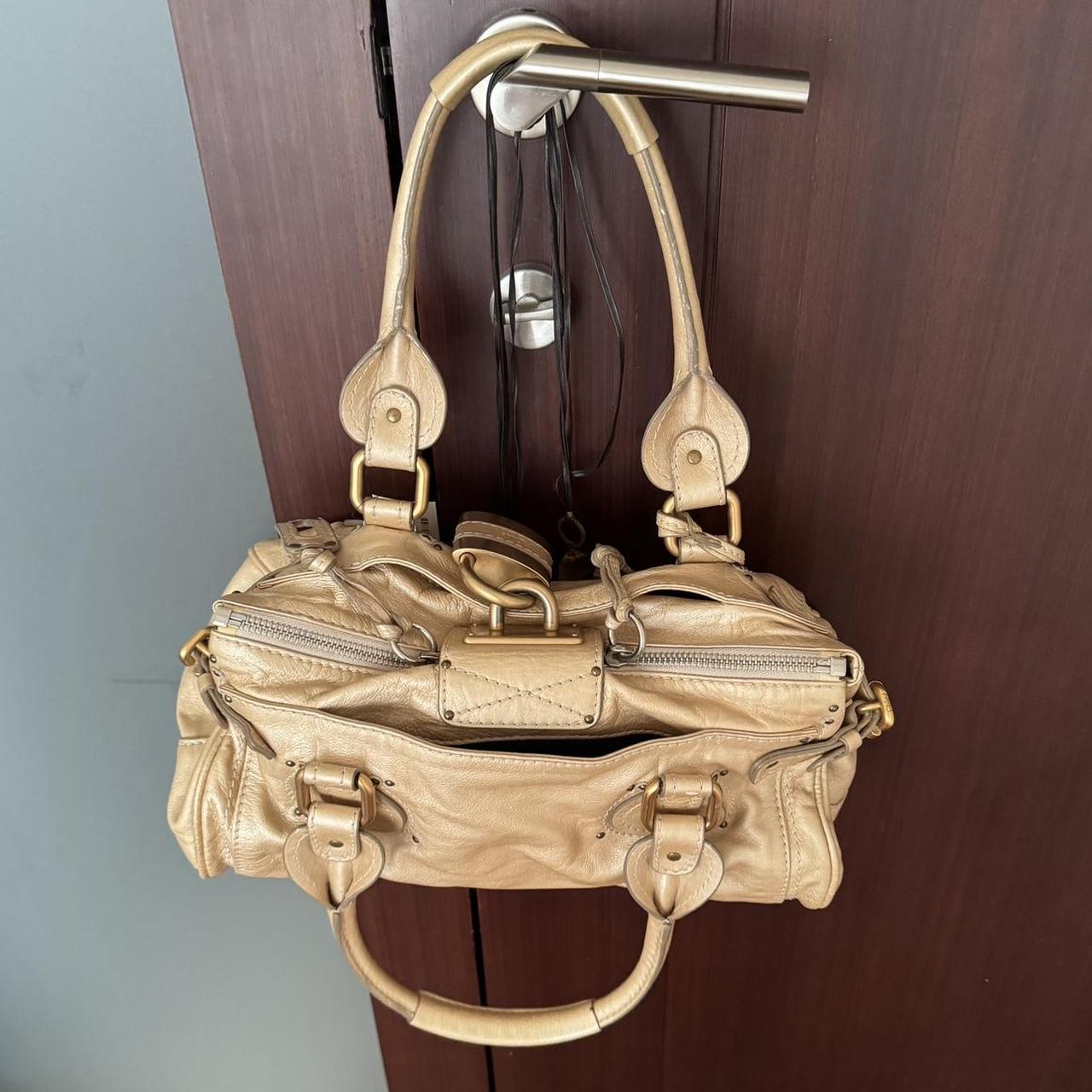 Authentic Chloé Paddington Classic Purse – Light Metallic Gold