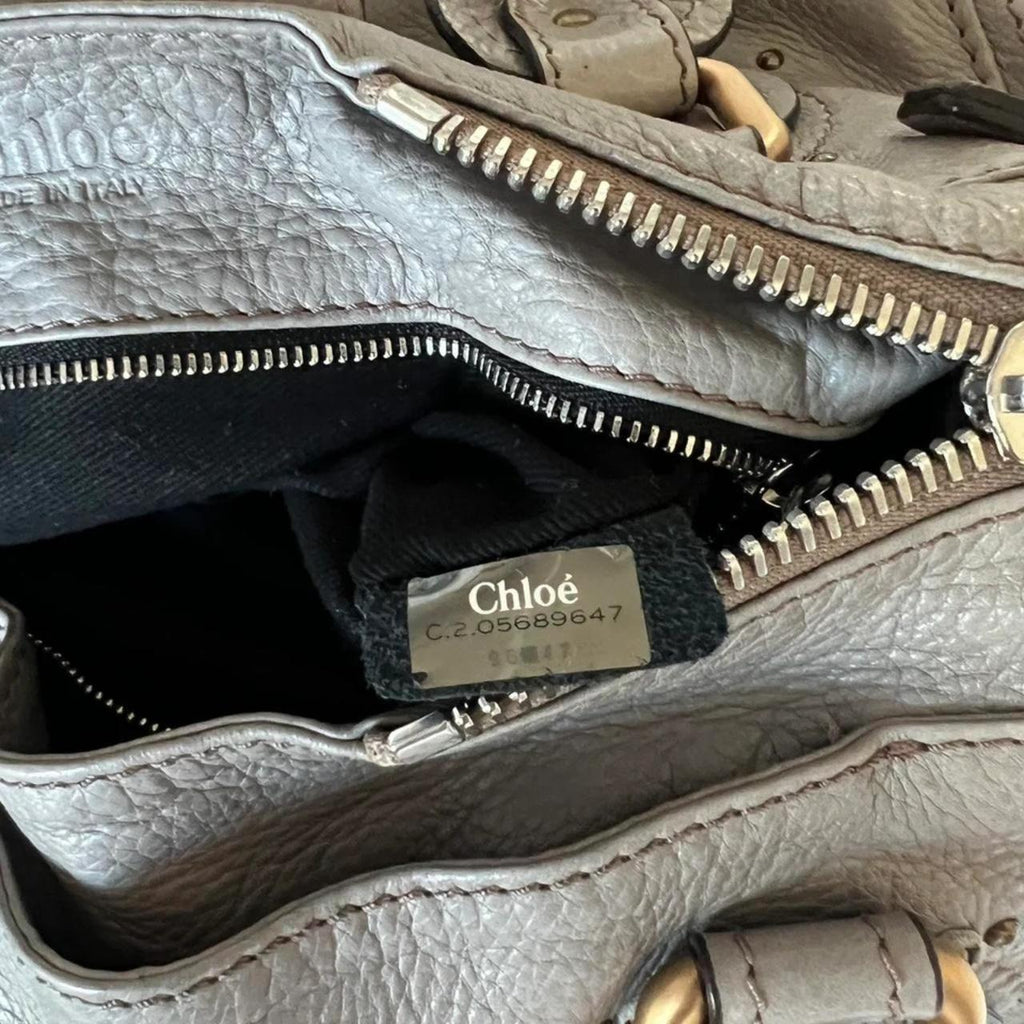 Gorgeous Authentic Grey Chloé Paddington Bag