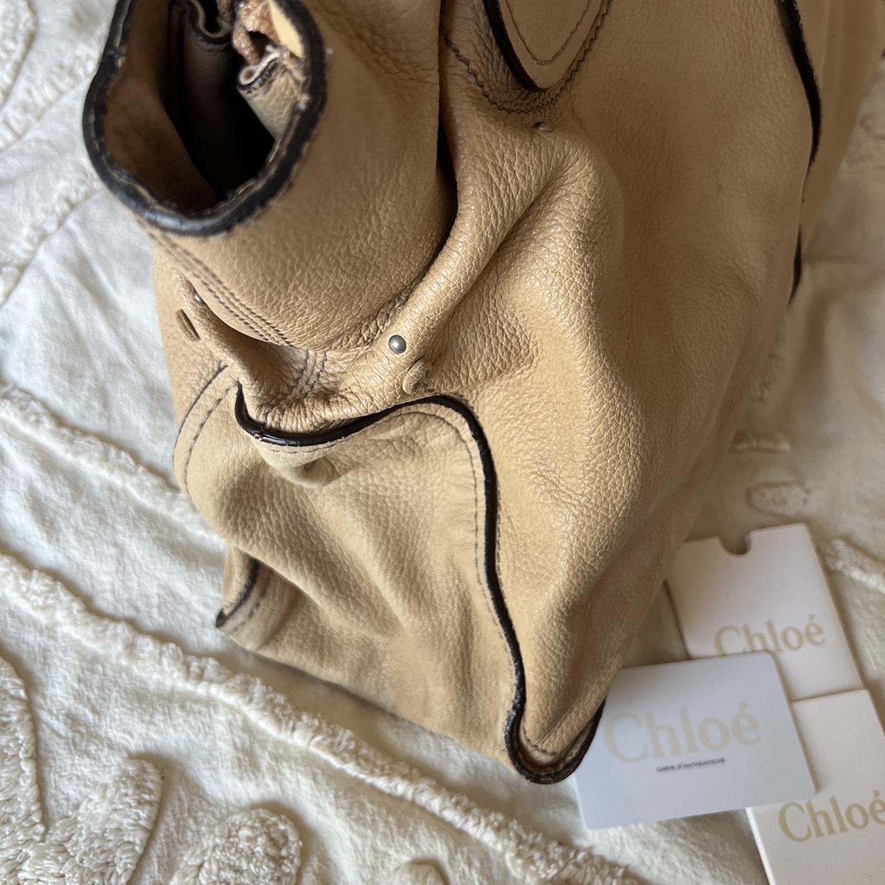 Authentic Tan Chloé Paddington Tote Bag – Silver Hardware