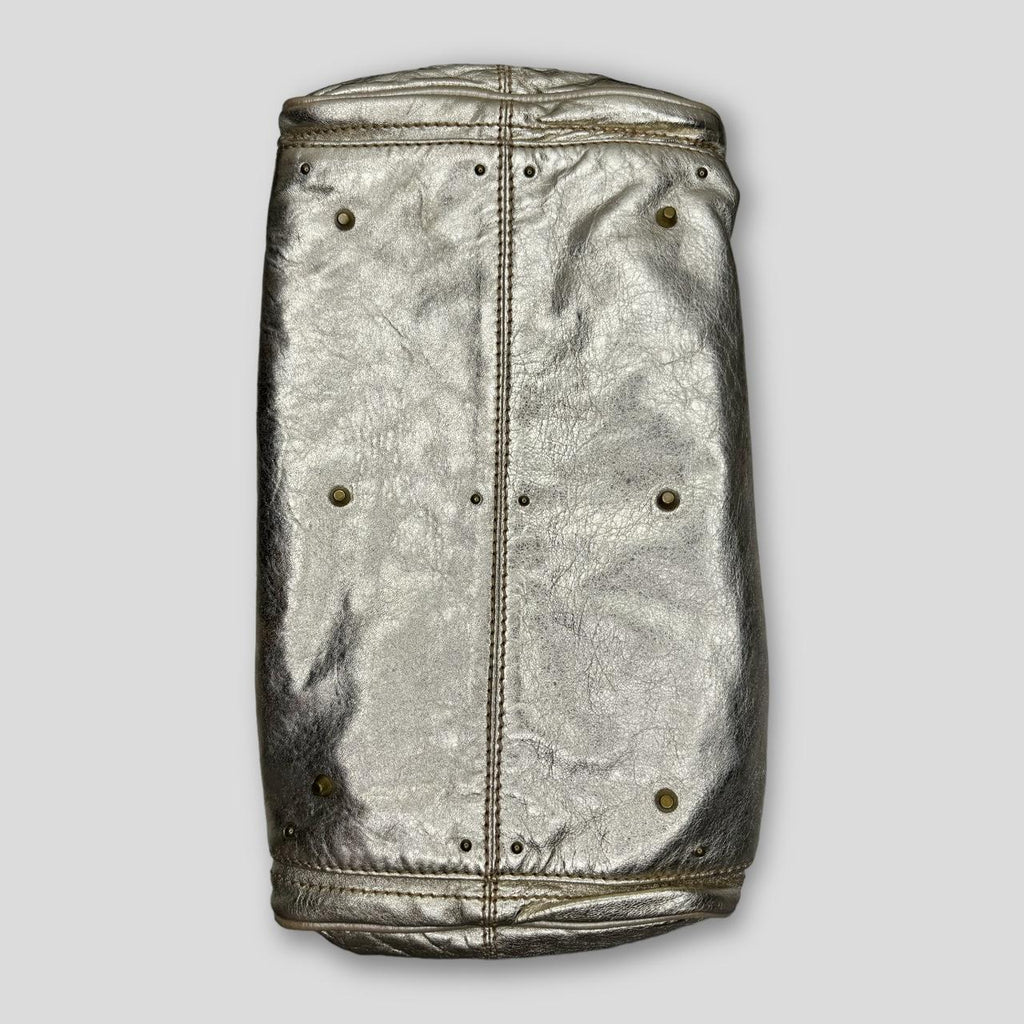 PreOwned CHLOÉ Paddington Bag  Metallic Light Gold Color