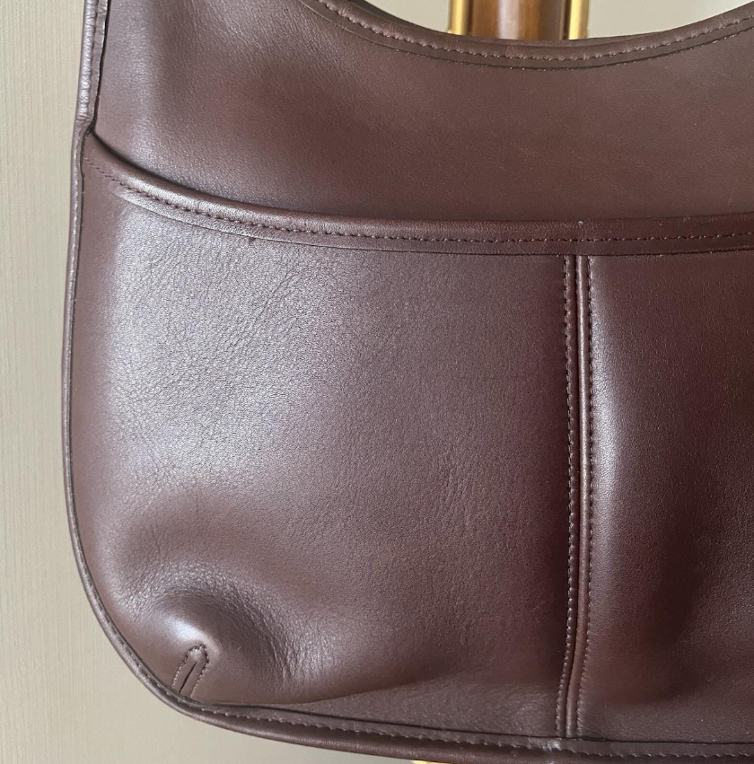 COACH Vintage 9033 Ergo Hobo Shoulder Dark Brown Leather Hand Bag Purse