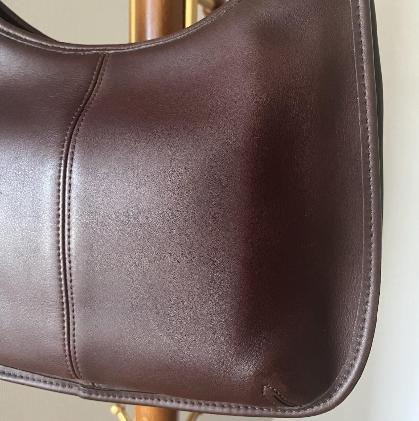 COACH Vintage 9033 Ergo Hobo Shoulder Dark Brown Leather Hand Bag Purse