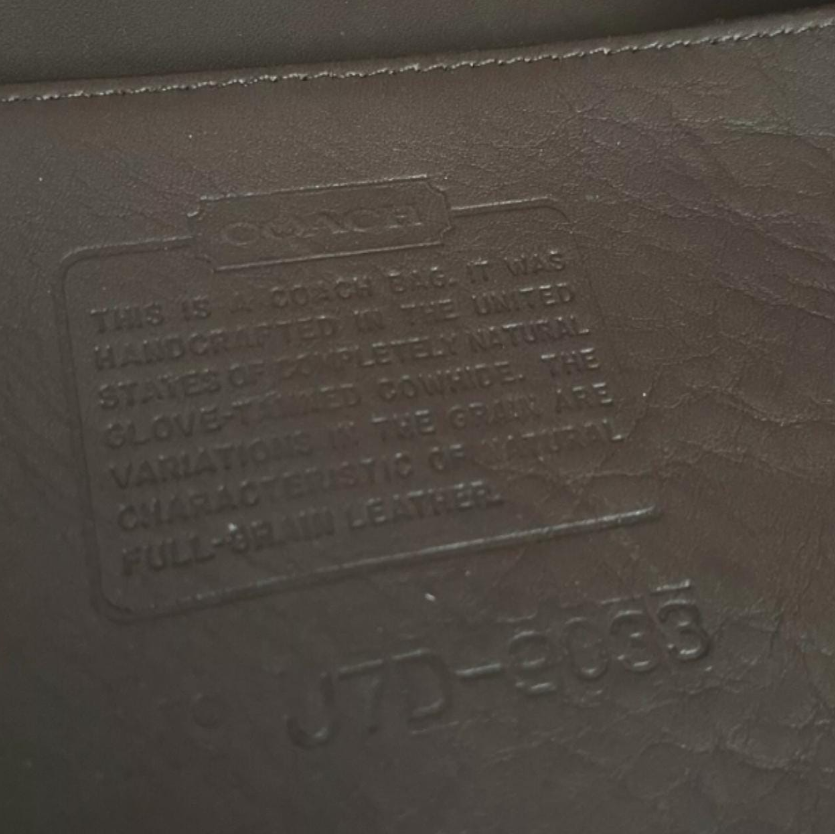 COACH Vintage 9033 Ergo Hobo Shoulder Dark Brown Leather Hand Bag Purse