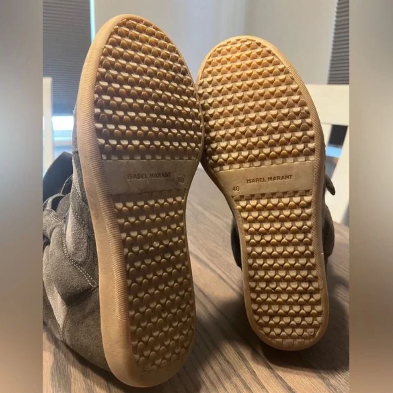 Isabel Marant Bekett Women's High-Top Sneakers in Anthracite