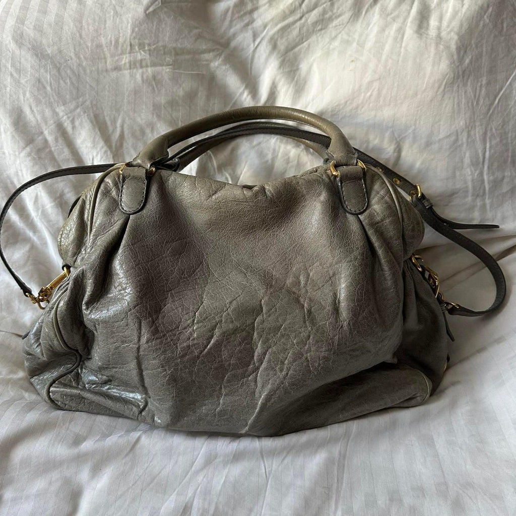 PreOwned MIU MIU NAPPA LEATHER MINI CHARM BAG