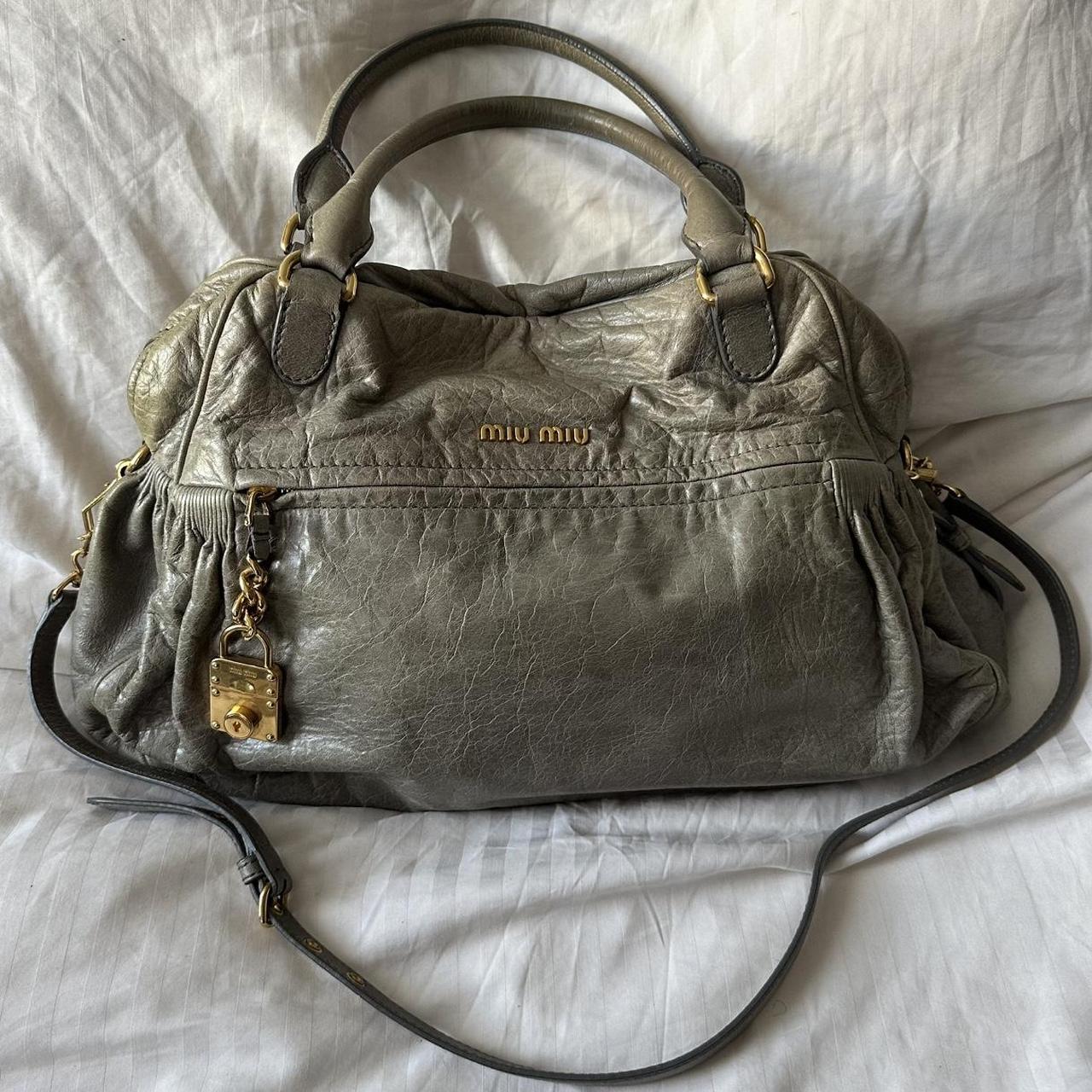 PreOwned MIU MIU NAPPA LEATHER MINI CHARM BAG