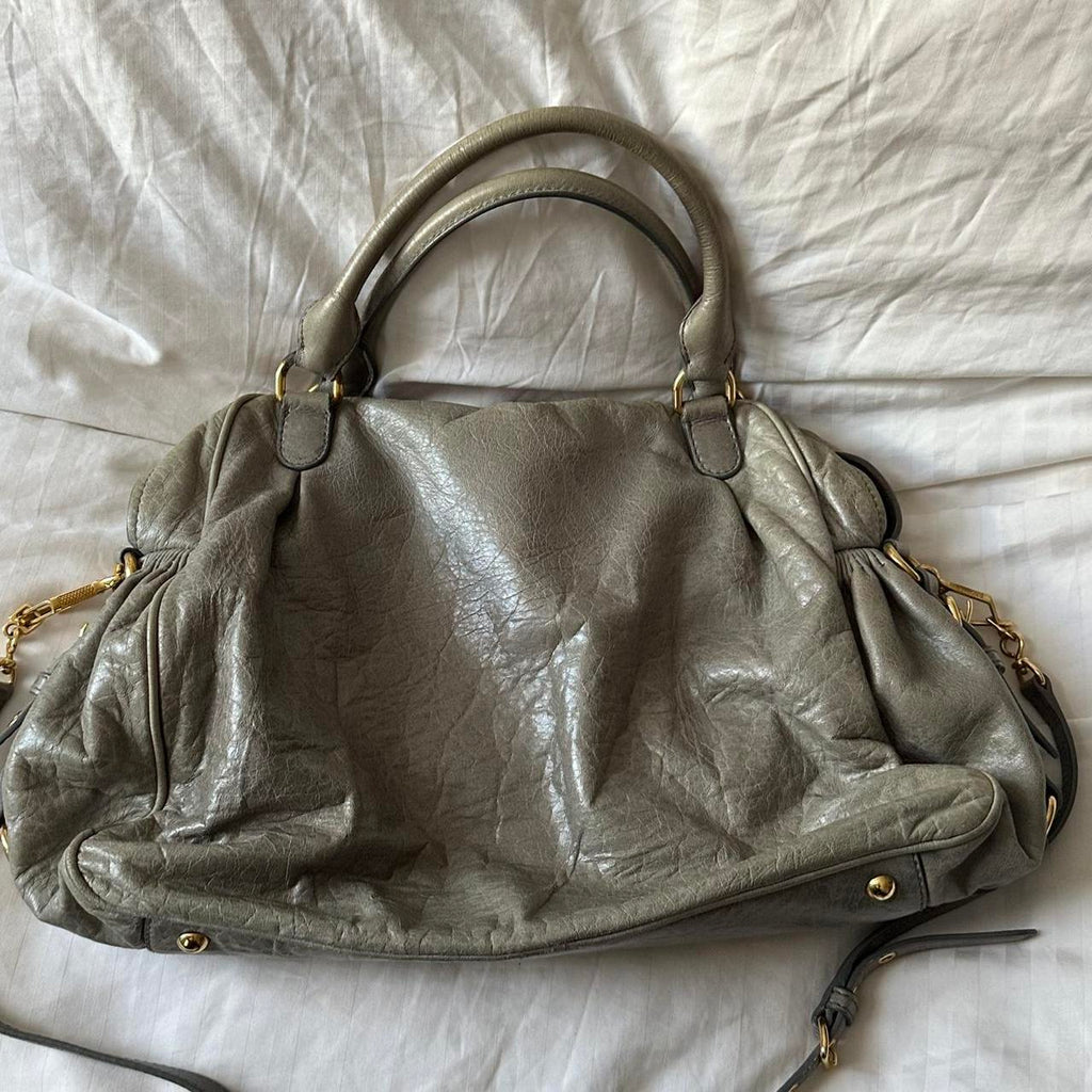 PreOwned MIU MIU NAPPA LEATHER MINI CHARM BAG