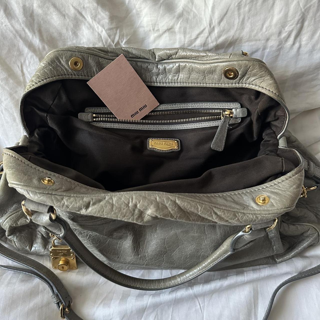 PreOwned MIU MIU NAPPA LEATHER MINI CHARM BAG