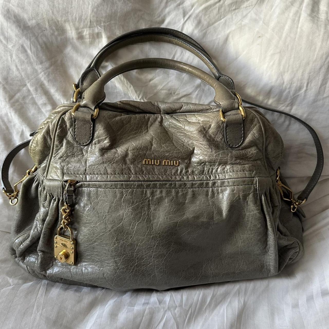 PreOwned MIU MIU NAPPA LEATHER MINI CHARM BAG