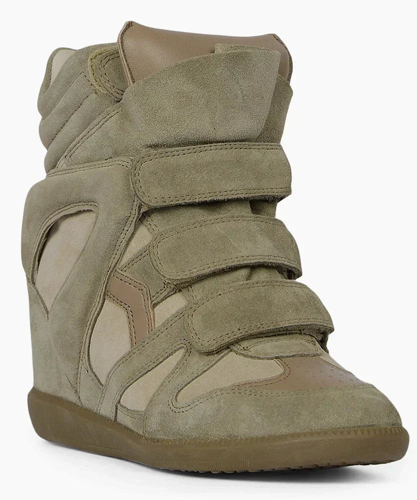 Isabel Marant BEKETT  Suede Hidden Wedge Sneakers Shoes
