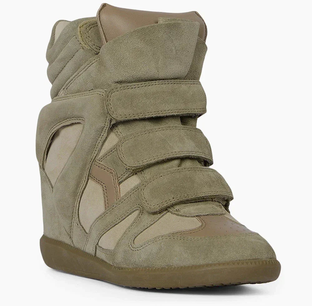 Isabel Marant BEKETT  Suede Hidden Wedge Sneakers Shoes