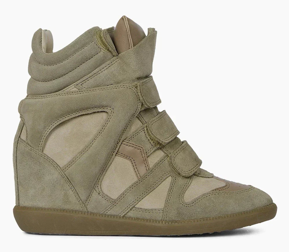 Isabel Marant BEKETT  Suede Hidden Wedge Sneakers Shoes