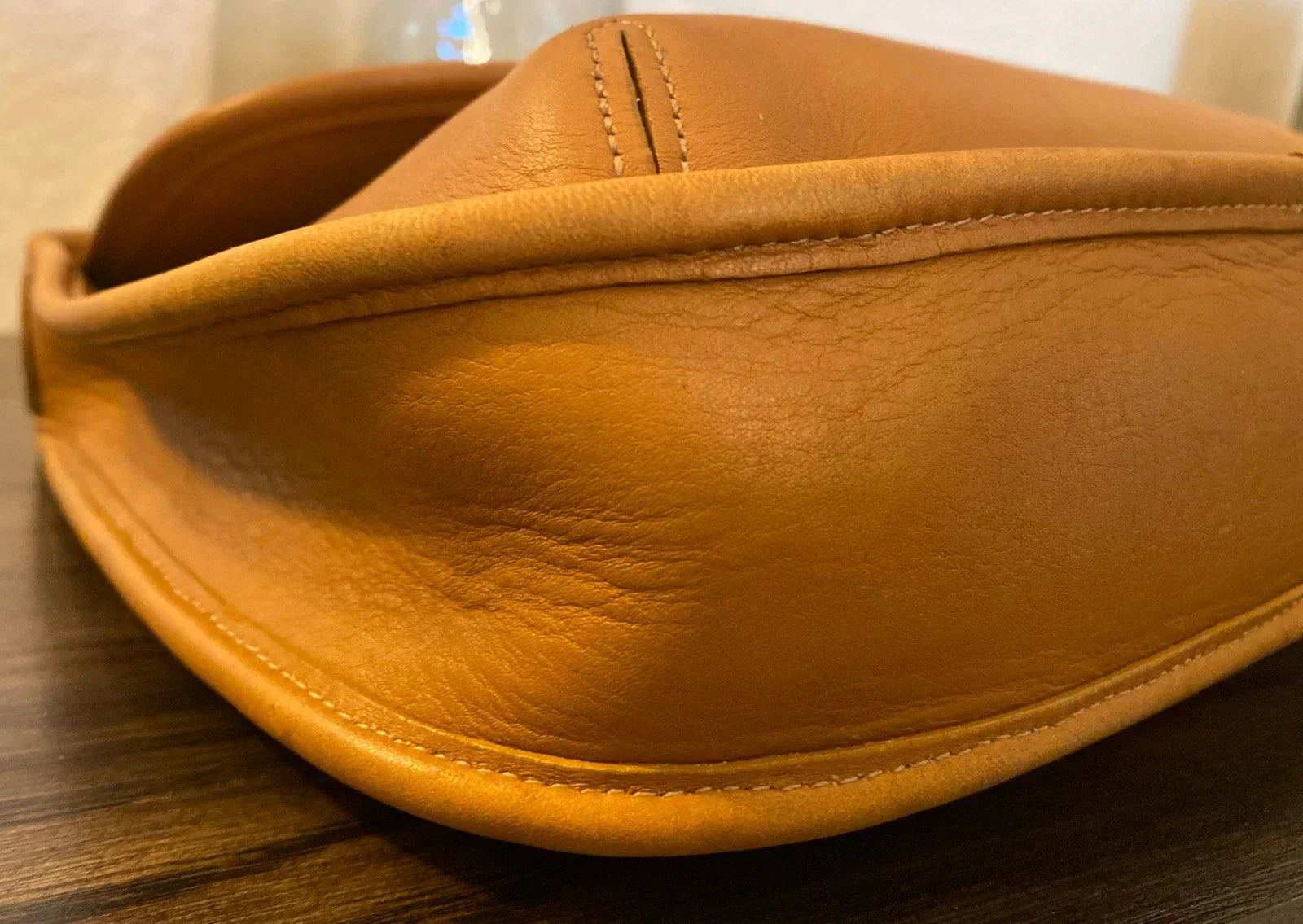 RARE Vintage Coach Ergo Flap 9034 Brown Glove Tanned Leather Excellent Condition