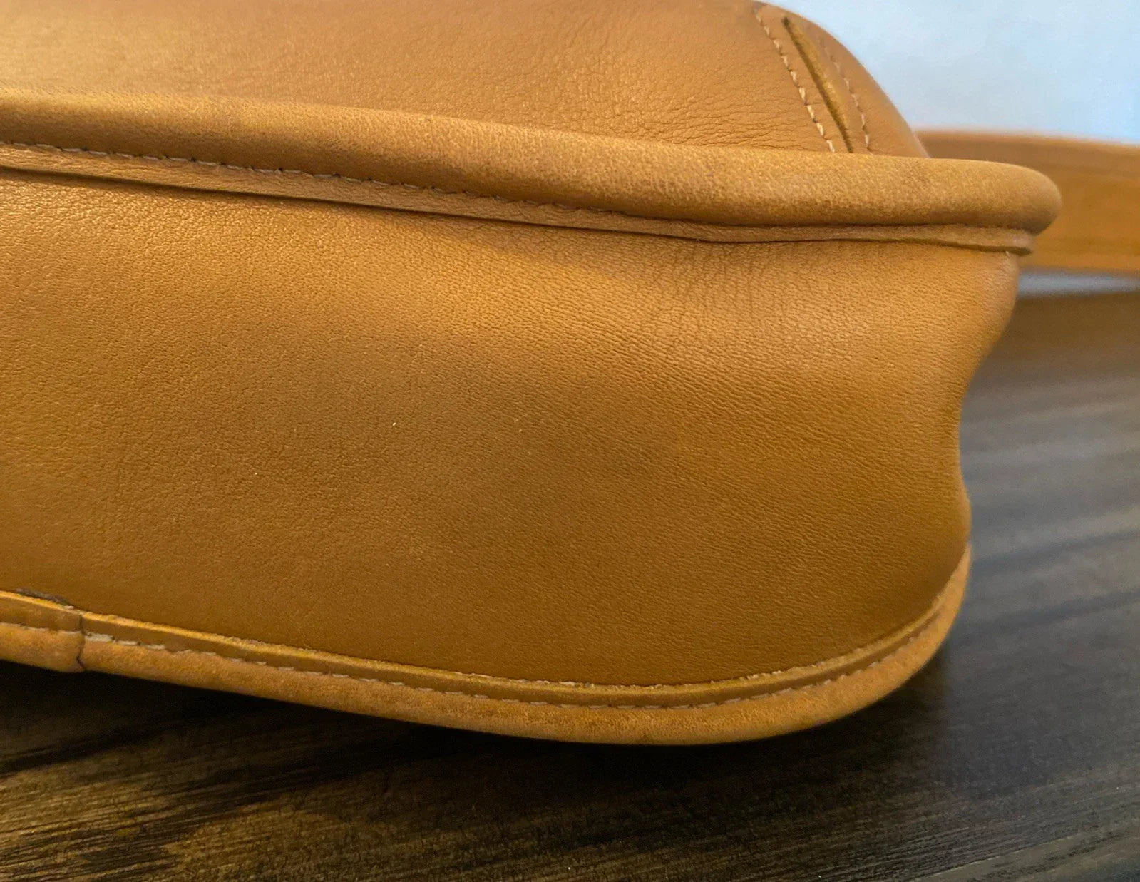 RARE Vintage Coach Ergo Flap 9034 Brown Glove Tanned Leather Excellent Condition